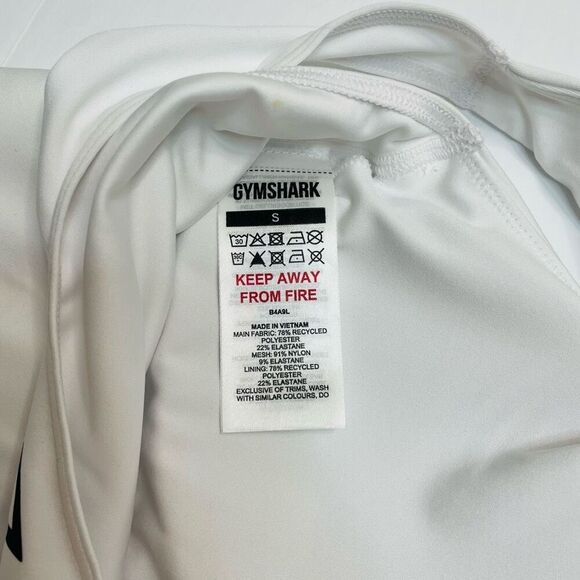 Gymshark Longline Sports Bra Medium Support White Size Small - Picture 6 of 8